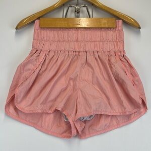 FREE PEOPLE FP Movement Coral High-Waisted Shorts Size Small
